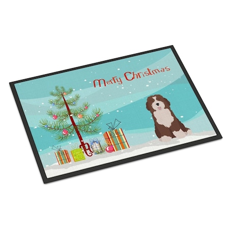 Carolines Treasures 24 x 36 in. Bernedoodle No.2 Christmas Tree Indoor or Outdoor Mat CK3886JMAT